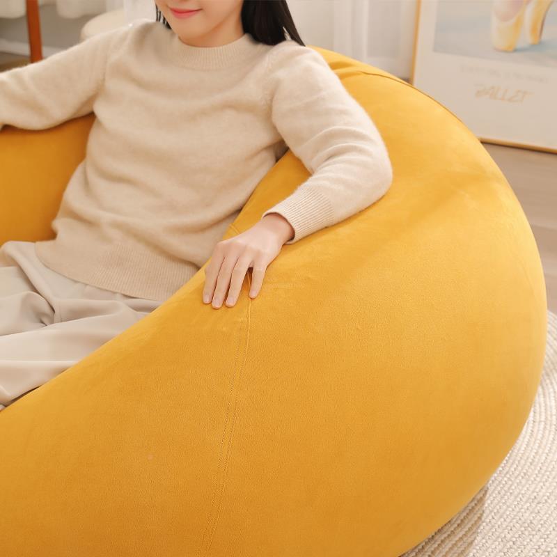 发6麂皮绒懒卧人沙豆袋室阳台客F768T577厅榻榻米单人R休闲可躺可