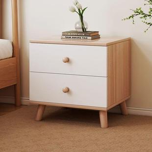 床头柜柜小型简现出代储约物家用卧室简见详情易床头收纳柜租房用