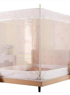 A6L蚊双帐1.5公米三开门方人顶拉链防摔家用1.8m床GVF蒙古包主风