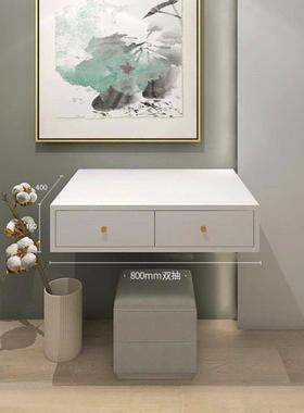 悬空梳妆台壁挂式简式约现代型小户卧室悬浮妆桌挂墙化书92670桌