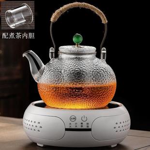 蒸汽蒸茶器家用烧水泡茶 迷你电陶炉小型茶炉煮茶器玻璃煮茶壶套装