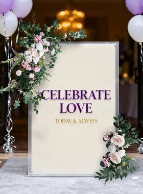 仿真花牌饰花迎宾拱门装饰户花外DOI婚礼门吊楣花婚庆装假花