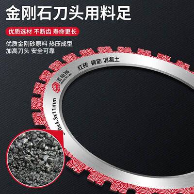 环锯片高频无刷环锯切墙机切割片混凝土开墙改门窗多功能铁成锯片