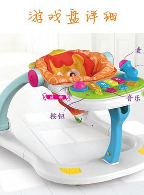婴PDZ儿玩具多功能手翻推防侧生新走儿学路四合一助步车学步车