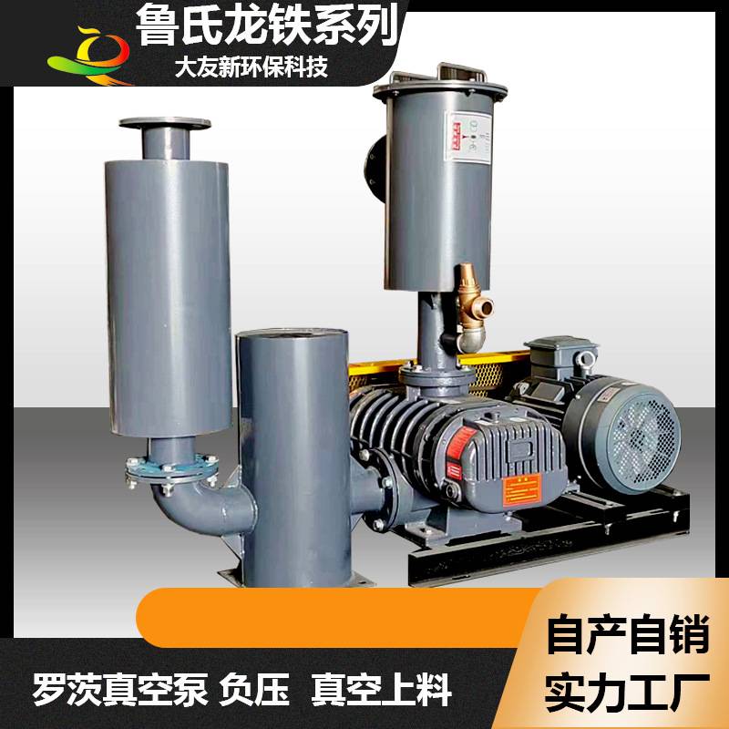负压罗茨风机罗氏龙铁机型系列低音高压吸料抽料真空上料鼓风机