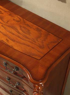 美式实收木六斗柜客厅储多层物ZG-57643欧式复古卧室抽屉柜纳五斗