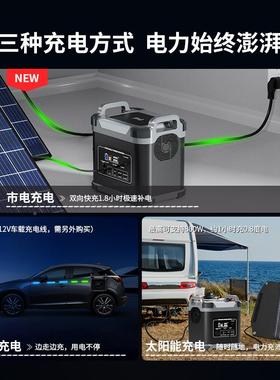 30002000美XWE日欧规磷酸铁锂户W外储能电源22V大功率应急备-用电