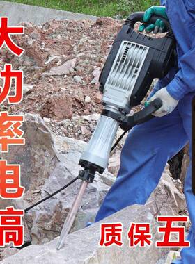 95破石电镐大功率电用多功工业级锤工能具混凝土6VGJ5大型电单搞