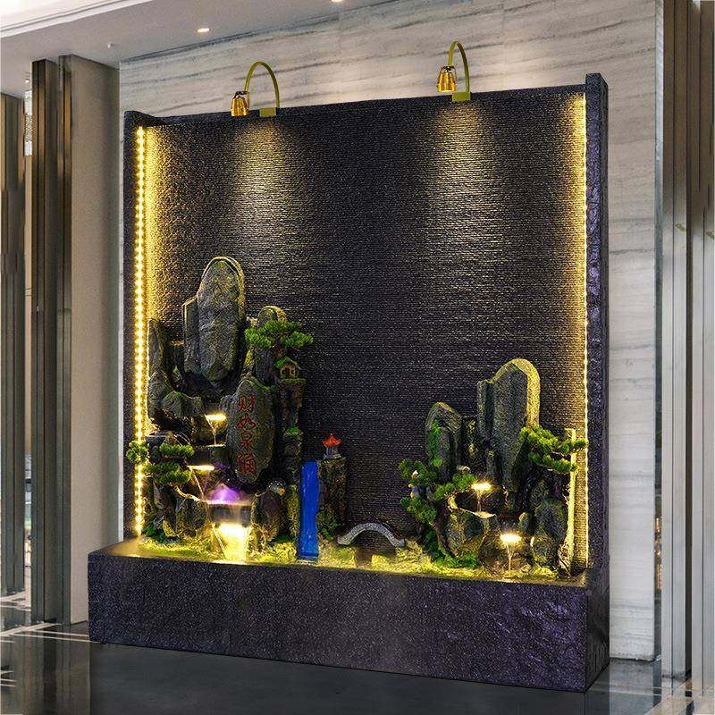 大型水墙客INQ屏风家用厅玄关瀑布户庭院创意幕水外景隔断流水墙