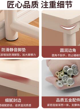 女床边B桌子生卧室双层RMA书桌学生家用简易出租式屋小型窄缝台电