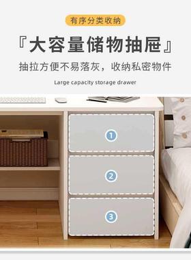 电脑桌抽台式家用办公代桌现简约带屉书桌桌椅组合LOB卧室学生学
