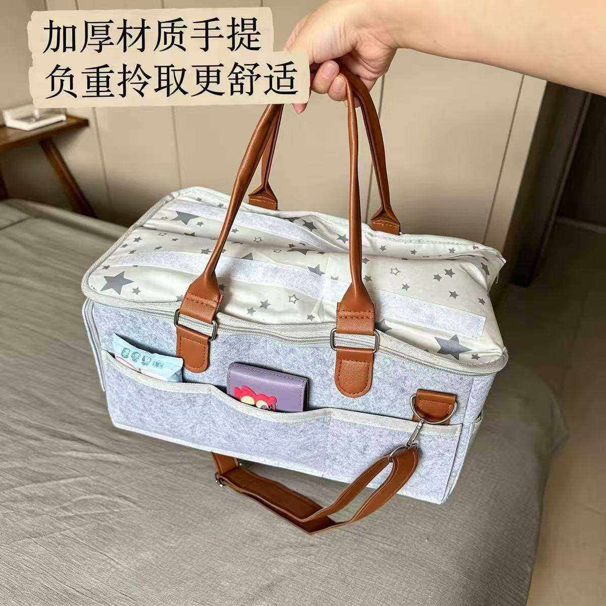 带盖防尘！孕妇入院待产收纳包