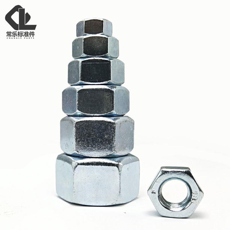 GB6170六角螺母8级镀锌螺帽M5M6M8M10M12M14M16M18M20M24M30M36