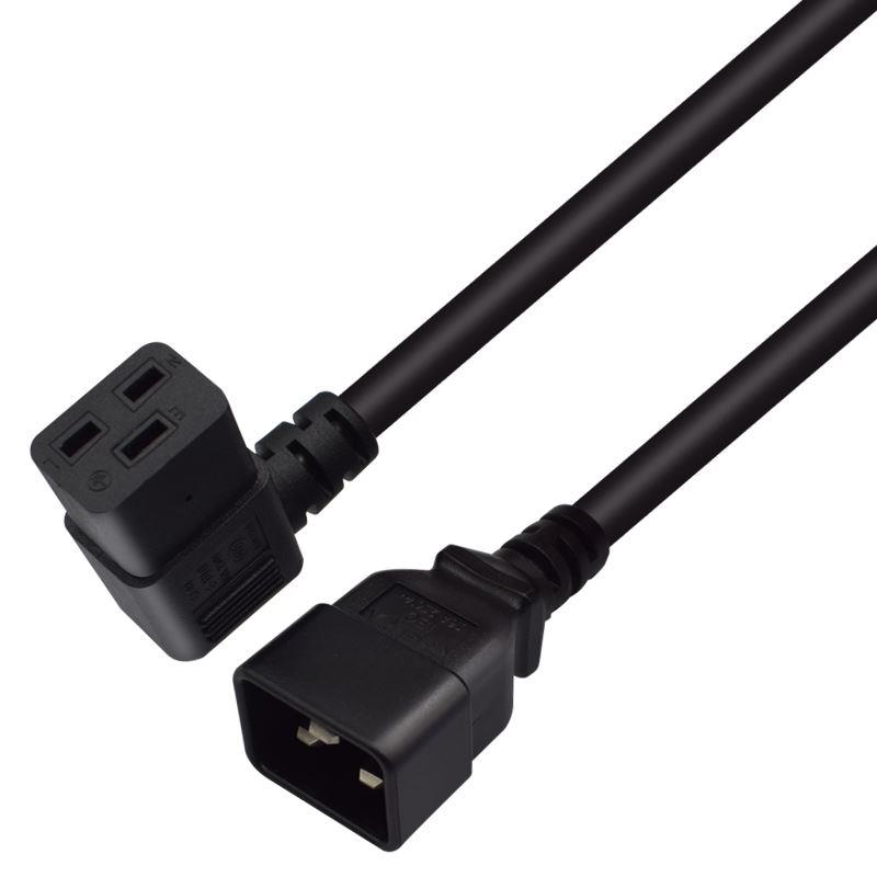 PDU机房服务器UPS电源转换电源线C19转C20三孔品字16A转16A转接线