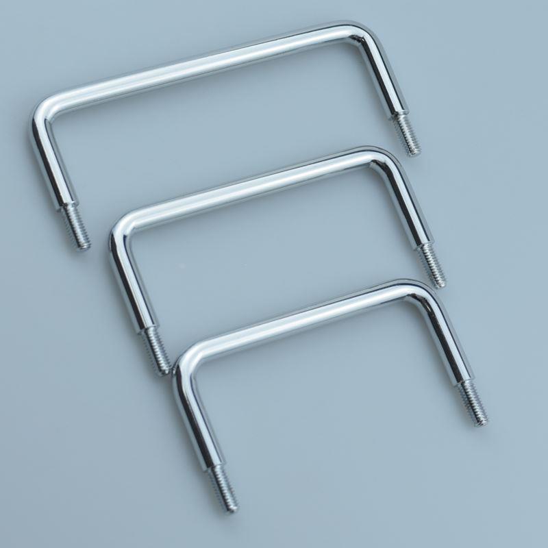 LS507孔距100mm碳钢镀铬外螺纹拉手不锈钢户外工具机箱柜工业