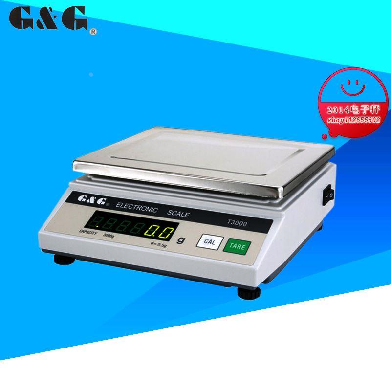 G&G 双杰T5000 电子天平5000g电子称 5kg电子秤1g