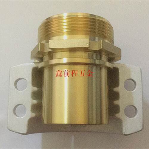 盾构机两半扣比塔接头EN14420铝合金安全管夹黄铜外螺纹管尾插芯