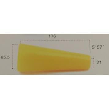 176宝塔管 高176/大口内径65.5/小口内径21 材质PP 重54g