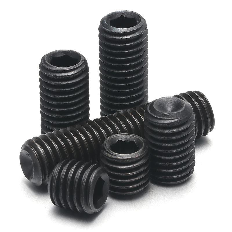 12.9级凹端紧定无头内六角螺丝机米顶丝止付螺钉M3M4M5M6M8M10M12