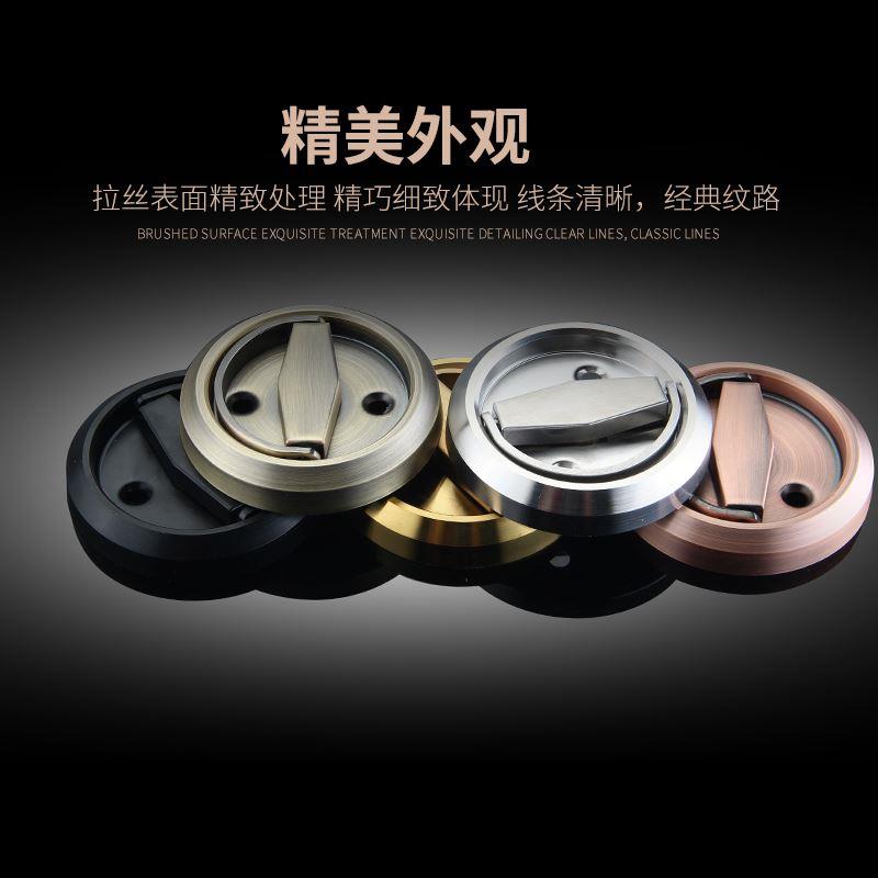 304不锈钢隐形门锁暗装隐藏把手背景墙暗门室内房门暗藏明装拉手