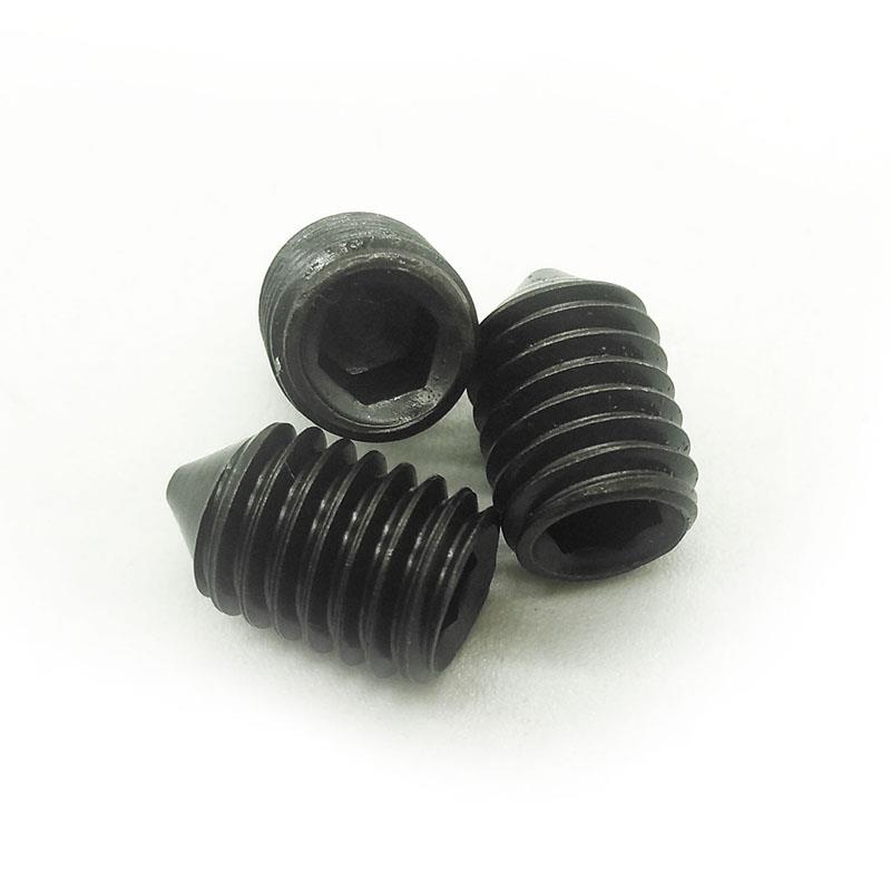 12.9级内六角锥端紧定螺丝DIN914机米顶丝螺钉M5M6M8M10M12mm