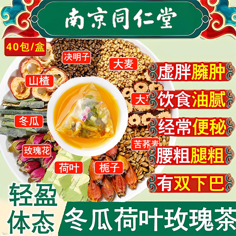 冬瓜荷叶茶油切大肚茶水果解腻茶代用/花草茶