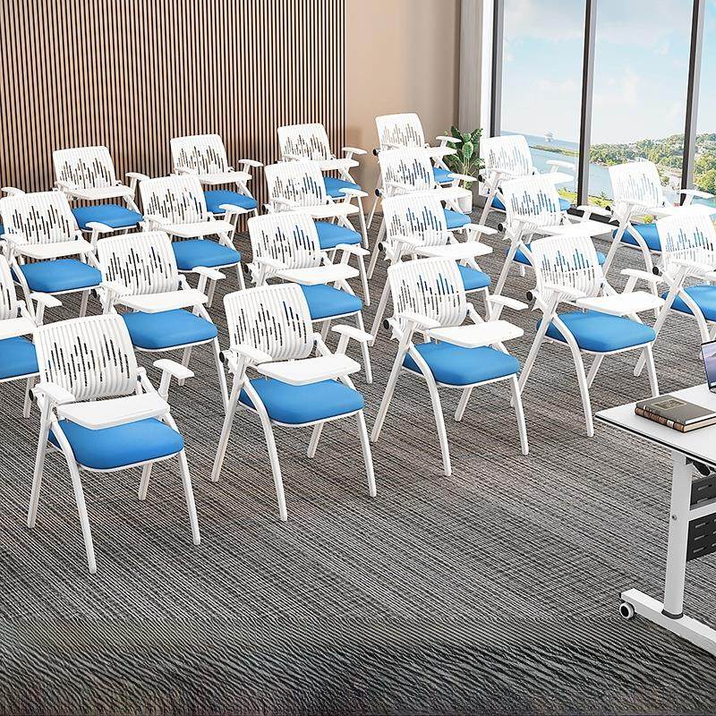 折叠培训椅带桌板会议椅带写字板桌椅一体会议室开会椅培训班椅子