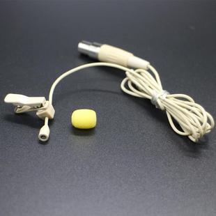 无线发射器领夹咪麦克风三四针卡侬衣领肤色话筒皮肤肉色隐形胸麦