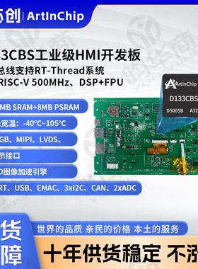 匠芯创ArtInChip工业级HMI开发板CAN总线支持RT-Thread D133CBS