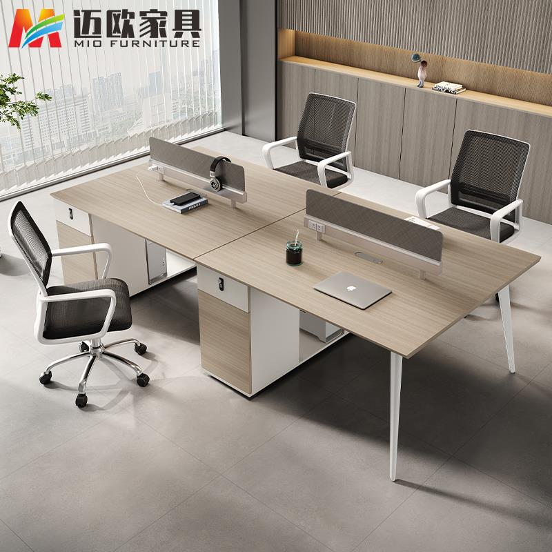 职员桌2468人位屏风办公桌椅组合简约现代员工屏风工作位卡位卡座