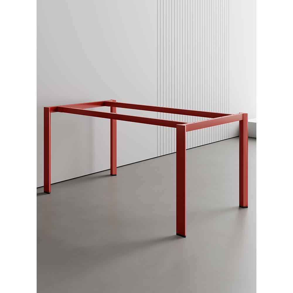 铁艺烤漆桌腿金属桌脚餐台支架餐台脚铁架子办公会议简约桌架定制