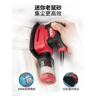 小型电动砂纸研磨机三角磨砂机木工抛光机内角砂纸机干式研磨工具