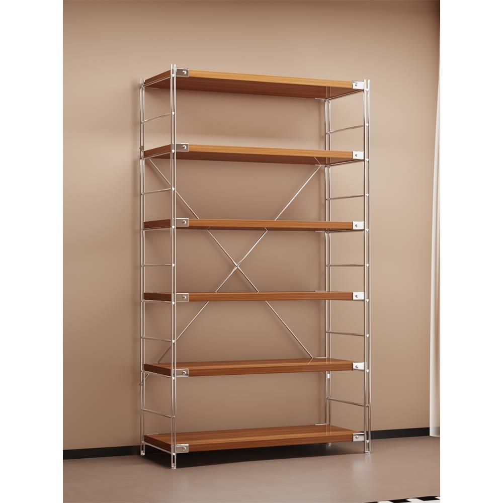 光轴多功能置物架客厅厨房收纳架靠墙窄边架家用书架落地展示架子