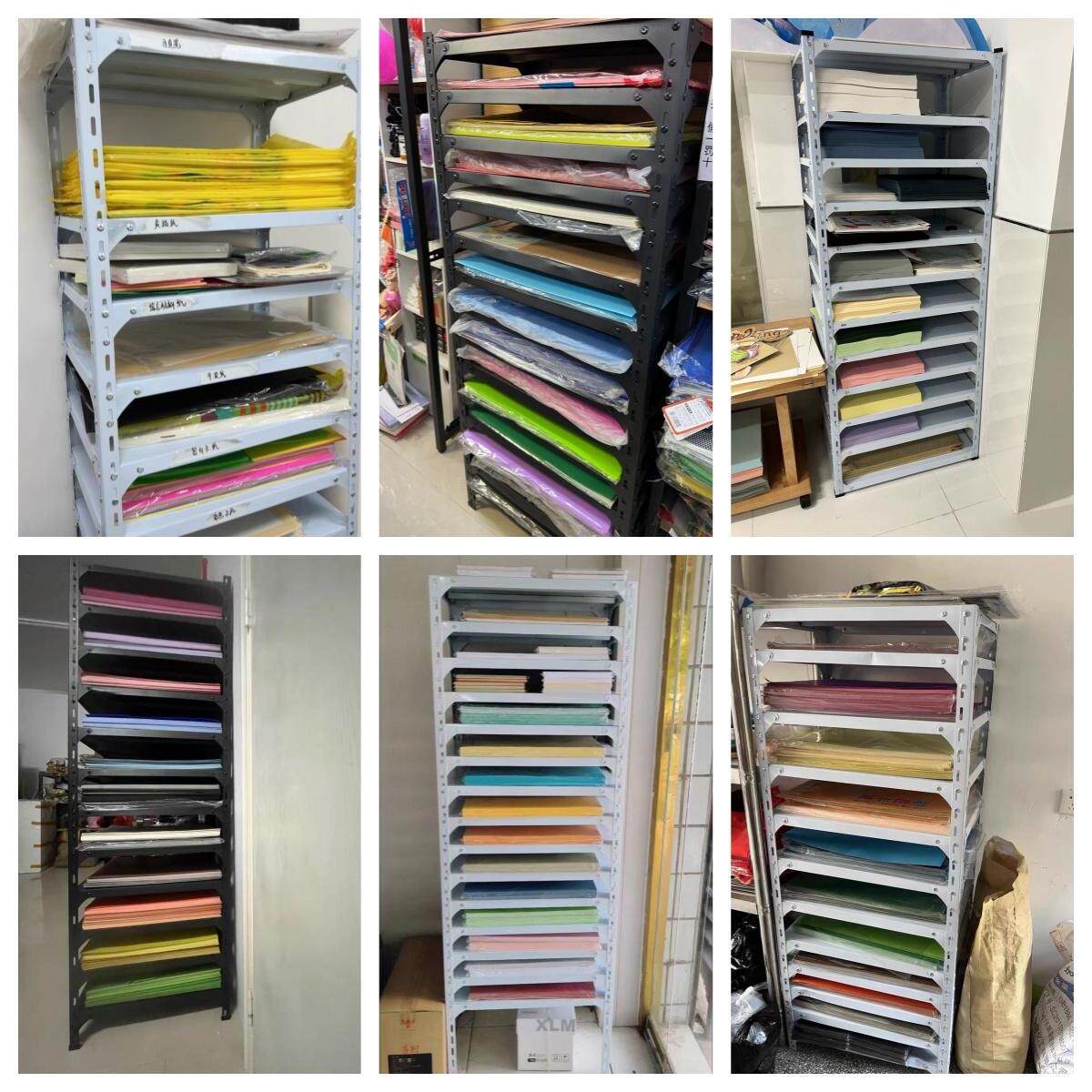 卡纸架画室置物架4开纸幼儿园卡纸收纳架包装架纸张多层货架画纸