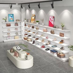 商用鞋子展示架鞋店专用鞋架服装店卖鞋柜上墙陈列架店铺包包货架
