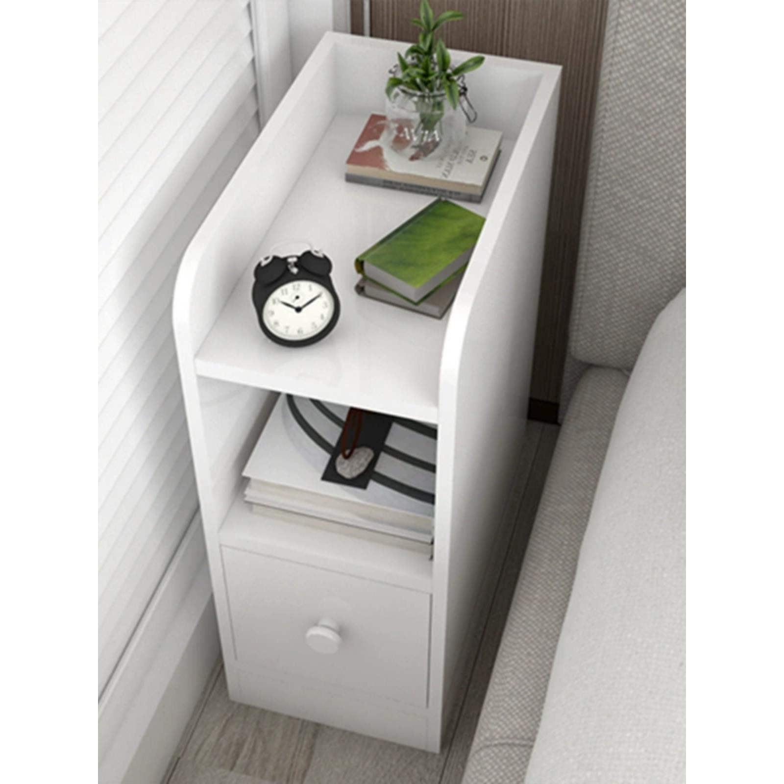 超窄20公分卧室窄款30床边夹缝收纳柜40cm宽超薄斗柜小型床头柜