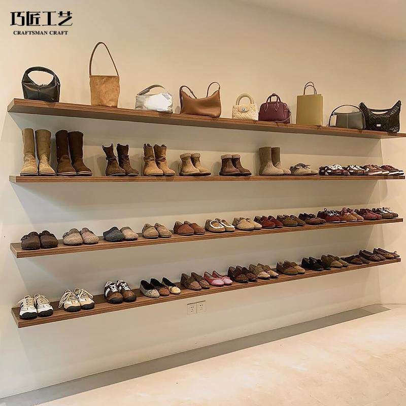 服装店鞋子展示架上墙包包置物架商用鞋架一字隔板男女鞋货架鞋店,商业/办公家具,鞋货架,淘宝优惠券,粉丝福利购,淘宝优惠卷