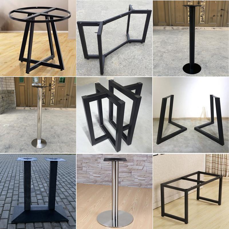 定制办公大板桌支架餐桌脚铁艺支架吧台腿铁架桌子支架脚茶几脚