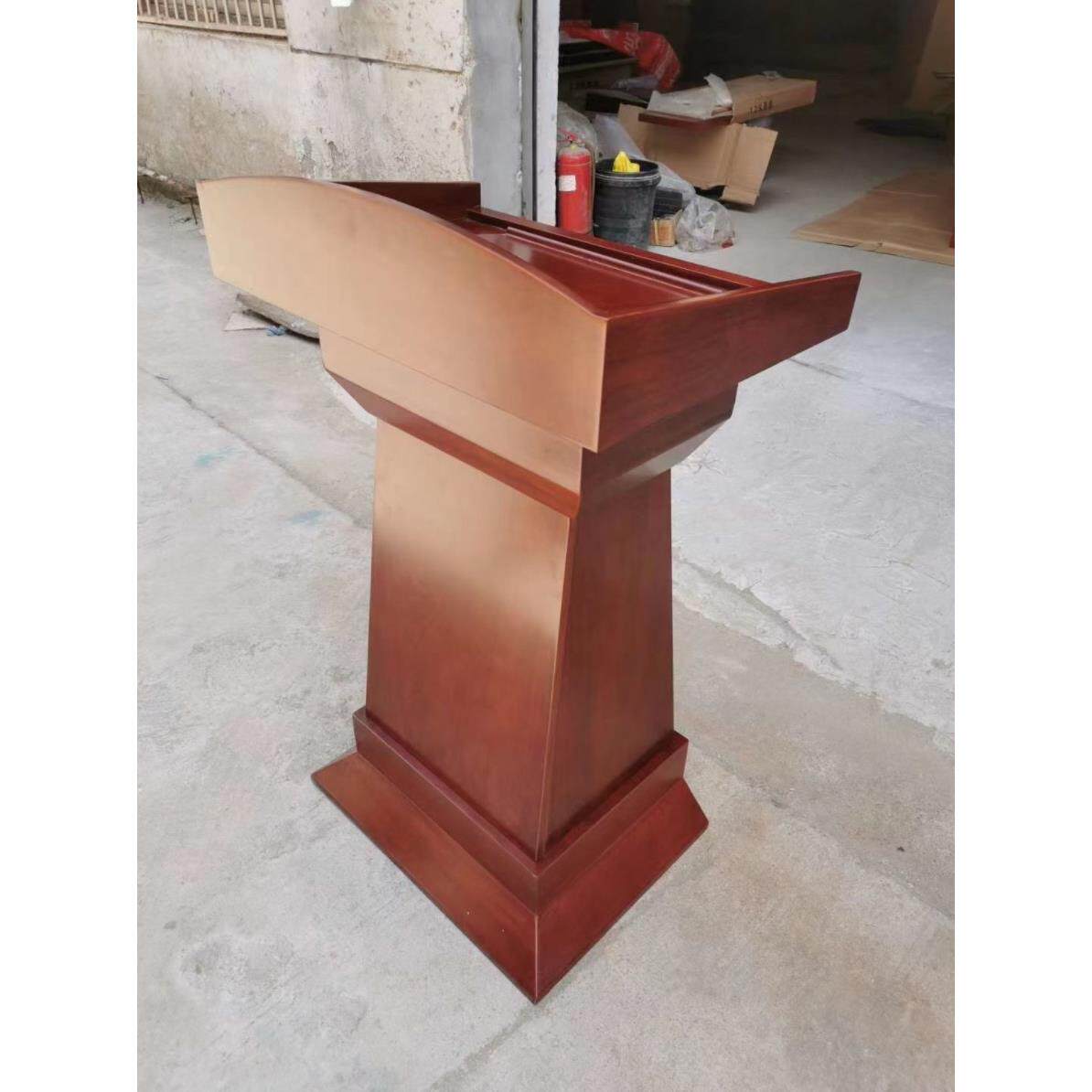 讲台迎宾接待台发言台会议讲台学校培训主持台酒店婚庆咨询台实木