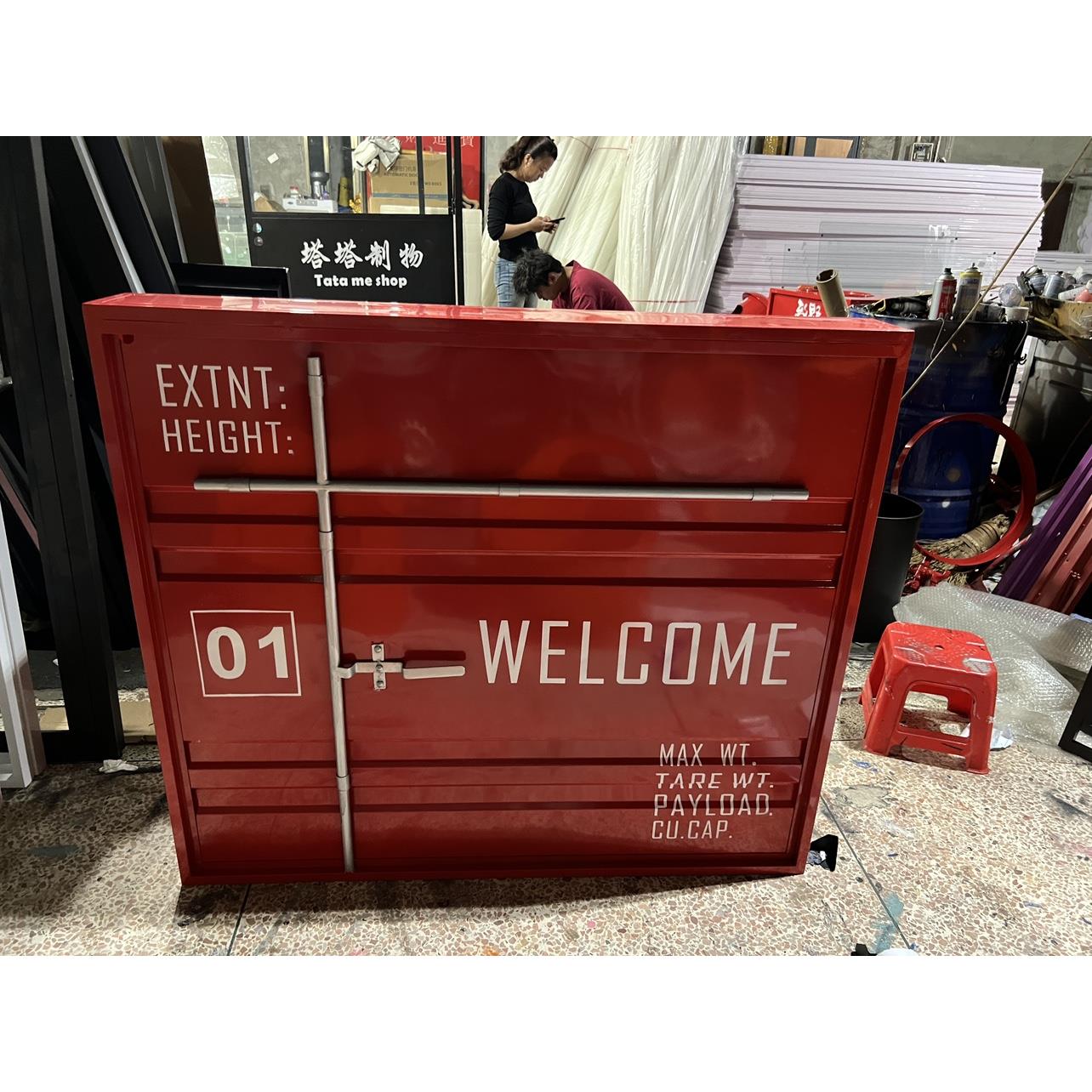 创意铁艺收银台集装箱转角吧台工业风覆古餐厅酒吧柜台服装店前台