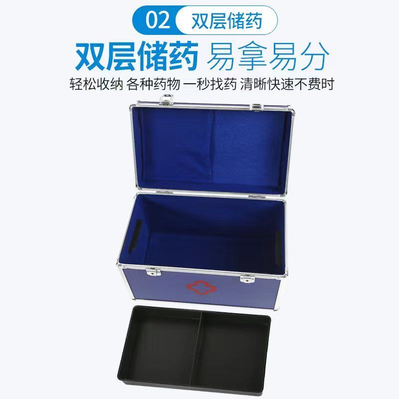 热销药箱家用药品收纳箱学生宿舍急救箱医生出诊箱公司药品储备医