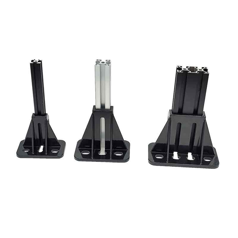 热销热销2020  3030  3060铝型材地脚输送带柔性地脚围栏防护栏支