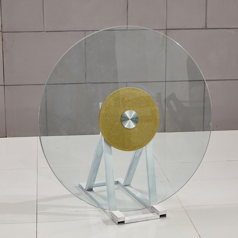 热销餐桌钢化玻璃转盘酒店圆桌电动玻璃面转盘开孔火锅桌玻璃转盘