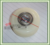 双轴承重型 工具车配件 耐磨尼龙 轮子 热销2寸双轴承滑轮尼龙轮