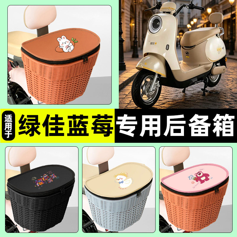 适用【绿佳蓝莓】电动车后车筐
