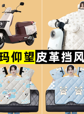 爱玛引擎MAX仰望AB65A715电动车冬季专用挡风被加绒改装装饰配件