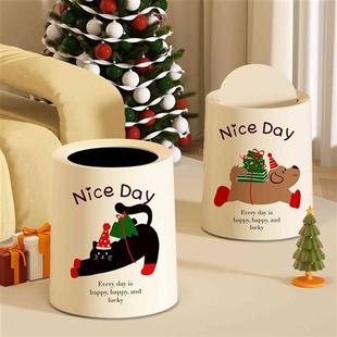 垃圾桶高颜值ins风卡通可爱礼物猫网红轻奢垃圾篓大容量带盖纸篓