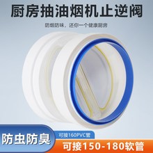 厨房抽油烟机专用止逆阀160rPVC/150/160/180排烟软管高密封防回