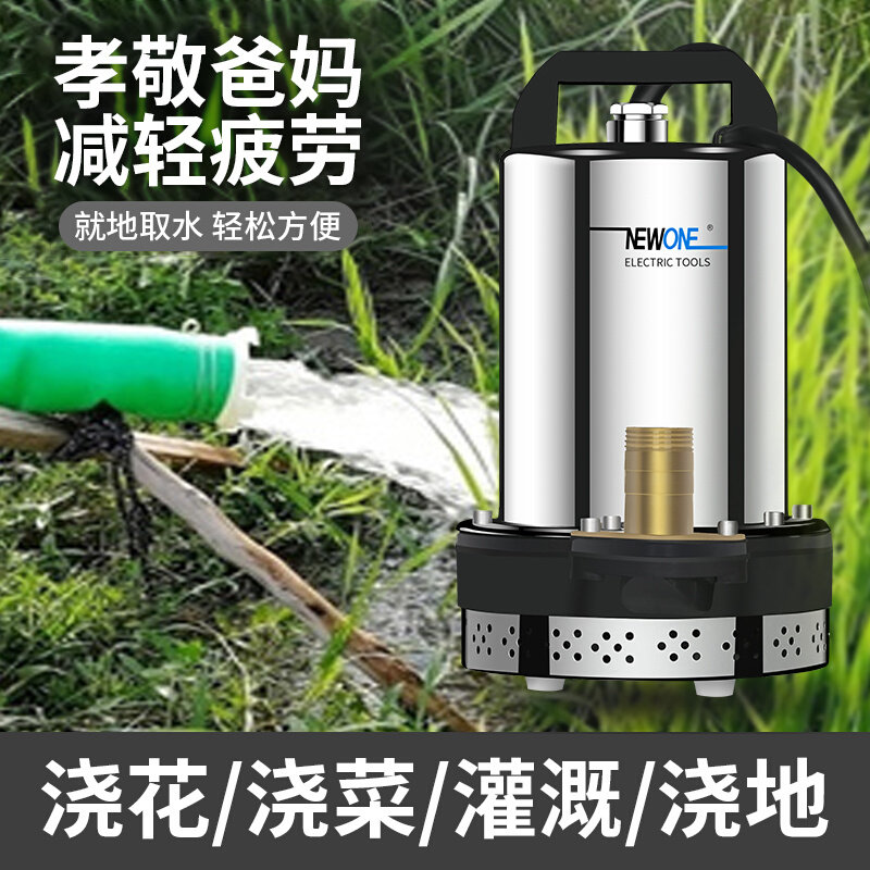 直流潜水泵48v60v72v12v电瓶车抽水泵家用小型农用灌溉浇菜神器