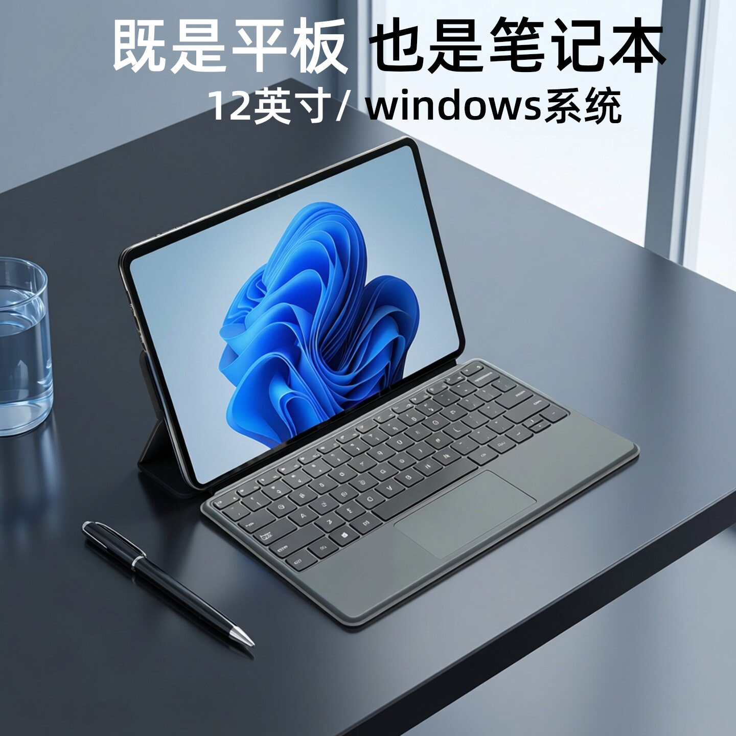 【官方正品】中柏跨界320 12英寸win11平板电脑2026新款爆款二合一windows系统PC笔记本触控屏轻薄办公带键盘